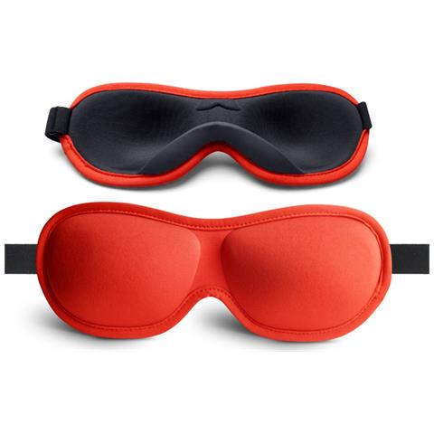 Mascherina Per Occhi 3d In Seta Di Latte - Comfort E Oscuramento Totale Red - Foto 1