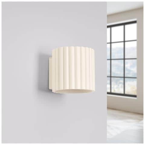 Lampada Da Parete Aura Beige G9 Sl. 1791 - Minimalist Lampada Da Parete Beige 10x10x12 Cm - Foto 2