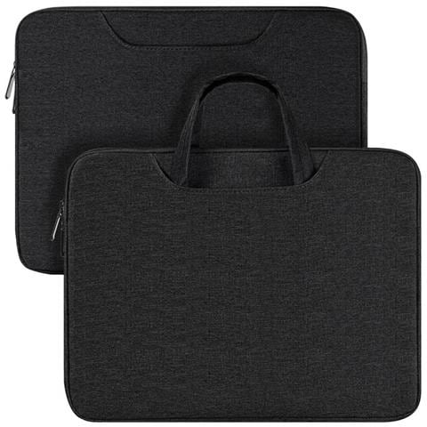 Custodia Per Macbook Pro 15 / 16"" Con Cerniera Impermeabile E Maniglia, Nero - Foto 2