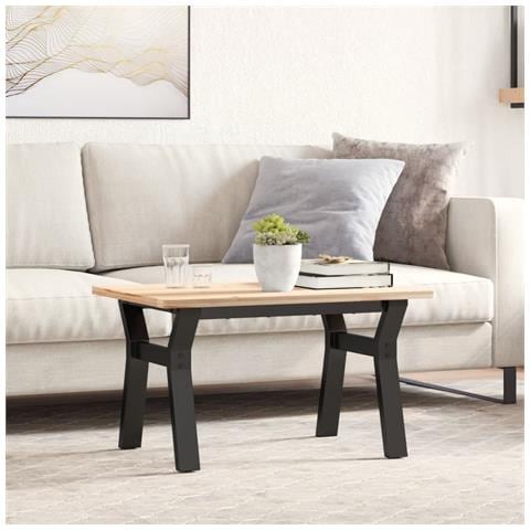 Telaio Gambe a Y per Tavolino da Salotto 60x40x38 cm in Acciaio - Foto 2