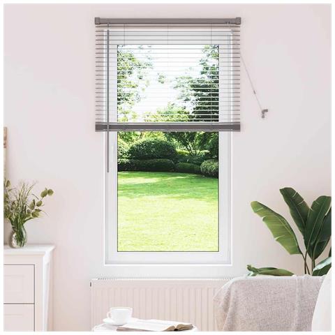 Tenda per Finestra con tende Manuale Argento Alluminio - Foto 2