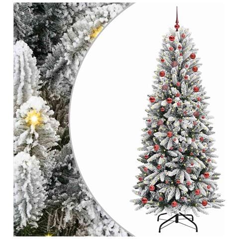 Albero di Natale artificiale con 300 LED Bianco 210 cm - Foto 1
