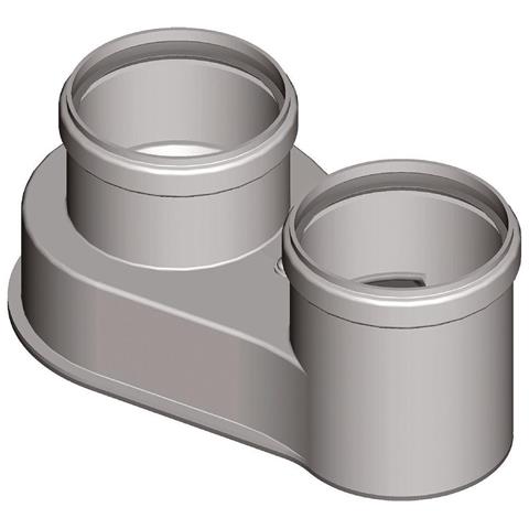 0020221354 Sdoppiatore Per Scaldacqua 80/80 Mm Con Di Ispezione. - 80/80 Da Ordinare - Foto 1