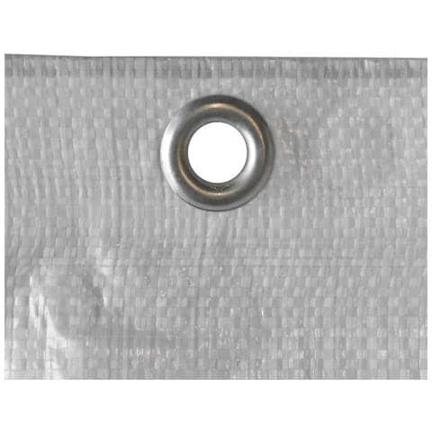 Telo Per Impalcature 3 10 X 20 M 150 G/m² Bianco Resistente - Foto 1