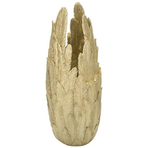 Vaso Decorativo Vkh653-oro-poliresina-32x34x80 Cm - Foto 1