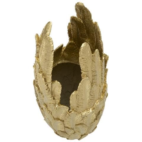 Vaso Decorativo Vkh653-oro-poliresina-32x34x80 Cm - Foto 2