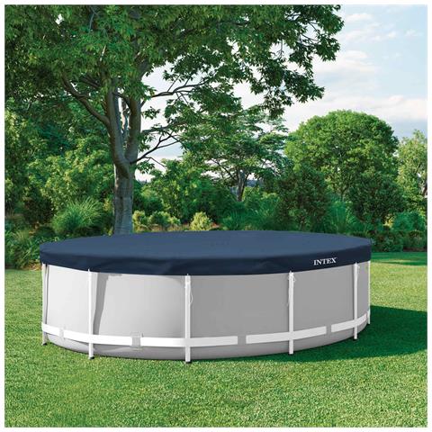 Copertura per piscina Ø366 x 20 cm Rotondo PVC e PET - Foto 2