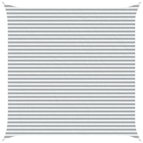 Vela da ombra solare Grigio chiaro e bianco 5 x 5 m - Foto 1