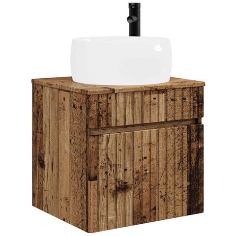 Mobile lavabo da parete Legno antico 49 x 44,5 x 66 cm - Foto 1