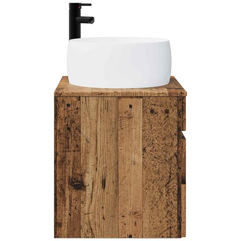 Mobile lavabo da parete Legno antico 49 x 44,5 x 66 cm - Foto 2