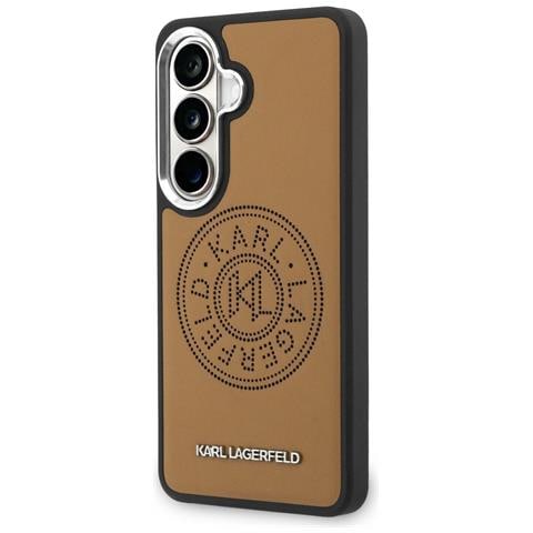 Custodia Samsung Galaxy S26 In Pelle Sintetica Marrone Karl Lagerfeld - Foto 2