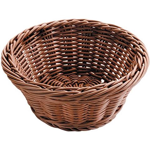 63874 - Cestino per il pane rotondo 26x8 cm - Marrone - Foto 1