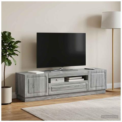 Mobile TV LED Sonoma grigio Legno ingegnerizzato - Foto 2