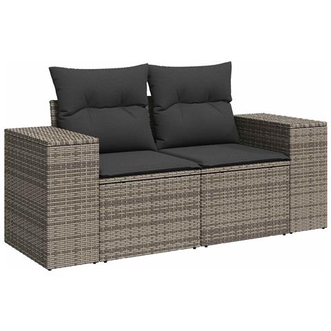 Set di divani 5 pz Grigio e Grigio Scuro - Foto 10