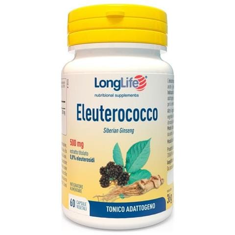Eleuterococco 0,8% 60 Capsule 500MG - Foto 1