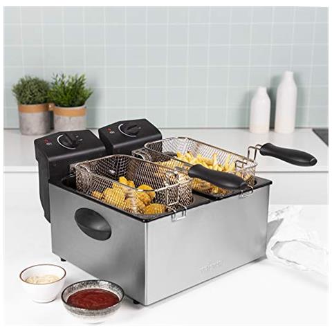 FR-6937 Friggitrice Doppia 2 x1800 Wat t 2 x3 L Zona Fredda Colore Acciaio Inossidabile - Foto 10