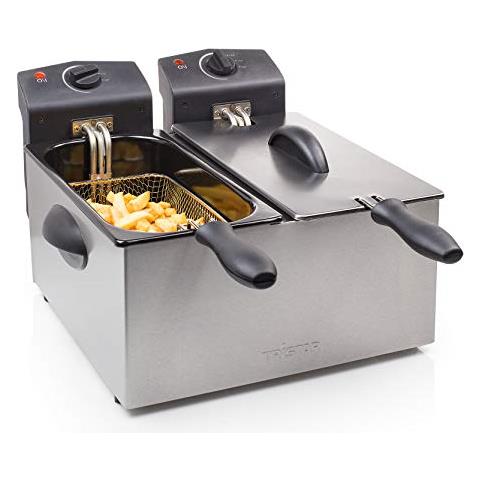 FR-6937 Friggitrice Doppia 2 x1800 Wat t 2 x3 L Zona Fredda Colore Acciaio Inossidabile - Foto 2