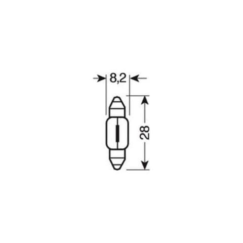 Cp. lamp. tubol. 5w Sv7 8x28mm - Foto 2