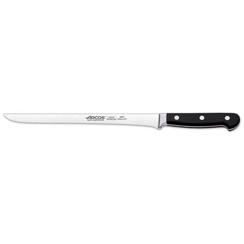 Serie Clasica - Coltello Prosciutto - Acciaio Inossidabile Forgiato Nitrum 300 Mm - Manico Polioxymetilene (pom) Colore Nero - Foto 1