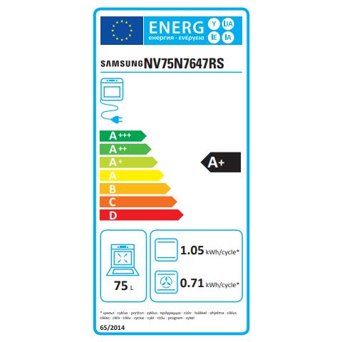 SAMSUNG - Forno Elettrico da Incasso NV75N7647RS / ET Dual Cook Flex  Capacità 75 L Multifunzione Ventilato Potenza 1200 W Colore Nero - ePRICE