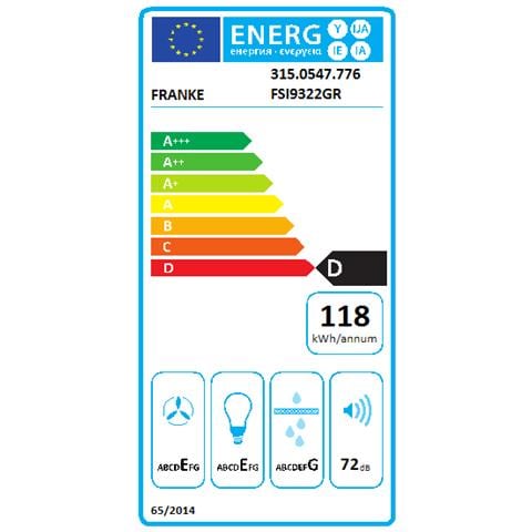 Cappa Step Lux Estraibile FSI 932 GR da 90 cm Aspirante Colore Inox Satinato - Foto 4