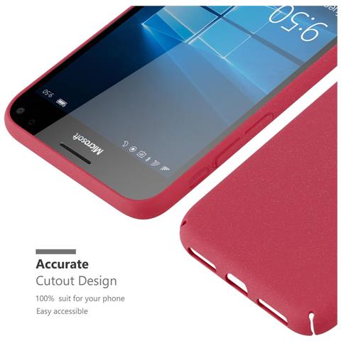 Custodia Compatibile Con Nokia Lumia 950 Xl In Frosty Rosso - Hard Case Coperchio Protettivo In Frosted Look Contro I Graffi E Gli Urti - Foto 9