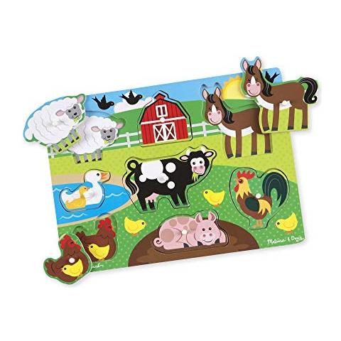 Animali Da Fattoria Puzzle In Legno, Multicolore, 19050 - Foto 1
