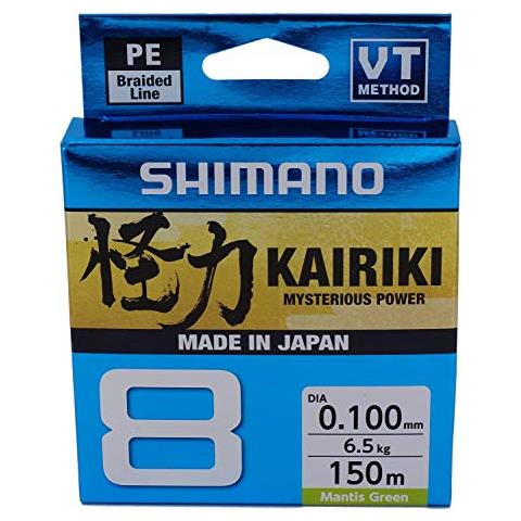 Kairiki 8, 150 Meter, Mantis Verde, 0.280mm / 29.3kg, Filo Da Pesca Intrecciato, 59wpla58r08 - Foto 1