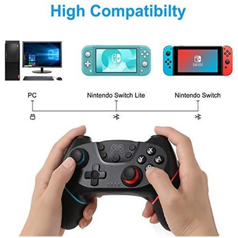 2020 Ha Aggiornato La Versione Switch Wireless Pro Controller Per Nintendo Switch Remote Pro Gamepad Joypad Della Barra Di Comando Per Nintendo Console Switch - Foto 2