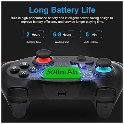2020 Ha Aggiornato La Versione Switch Wireless Pro Controller Per Nintendo Switch Remote Pro Gamepad Joypad Della Barra Di Comando Per Nintendo Console Switch - Foto 4