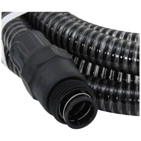 Tubo di Aspirazione con Connettori in PVC 10m 22 mm Nero - Foto 2