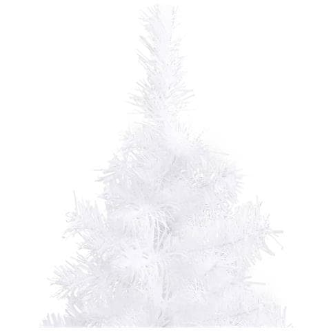 Albero di Natale Artificiale ad Angolo Bianco 210 cm PVC - Foto 8