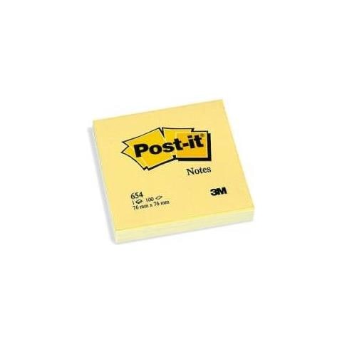 654 Pouch Autoadesiva Quadrato Giallo 100 Fogli - Foto 1