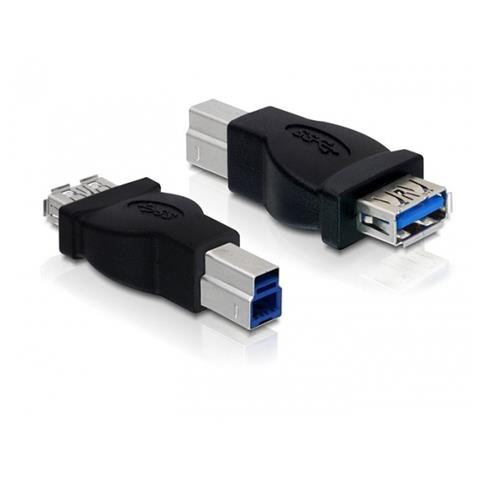 USB 3.0 Adapter USB 3.0-B M USB 3.0-A FM Nero cavo di interfaccia e adattatore - Foto 1