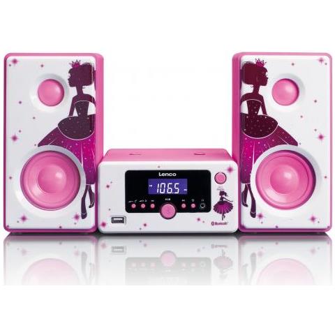 MC-020 Home audio mini system 10W Pink, White - Home Audio Sets (Home audio mini system, Pink, White, Image, 10 W, FM, PLL, Blue)  - Foto 1