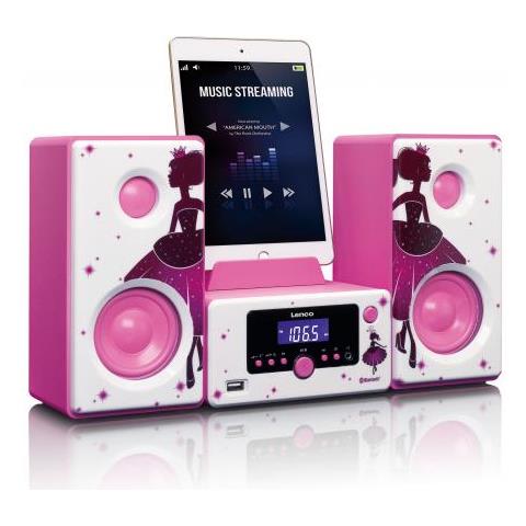 MC-020 Home audio mini system 10W Pink, White - Home Audio Sets (Home audio mini system, Pink, White, Image, 10 W, FM, PLL, Blue)  - Foto 2