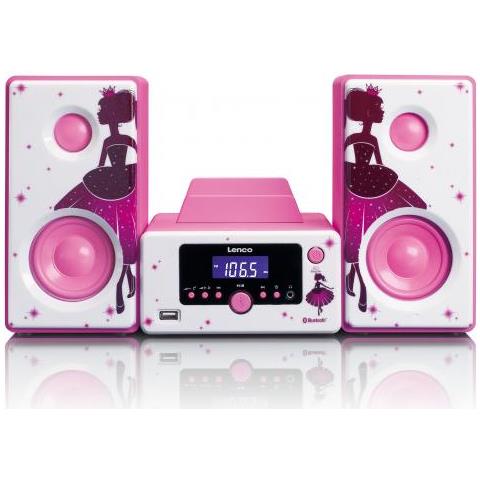 MC-020 Home audio mini system 10W Pink, White - Home Audio Sets (Home audio mini system, Pink, White, Image, 10 W, FM, PLL, Blue)  - Foto 3