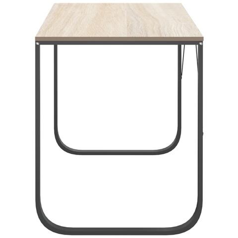 Scrivania Per Computer Nero E Rovere 110x60x73 Cm In Truciolato - Foto 5