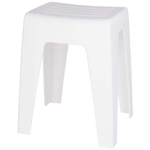 Taboret Wc Con Sedile Sagomato, Sgabello Da Bagno In Plastica - - Foto 2