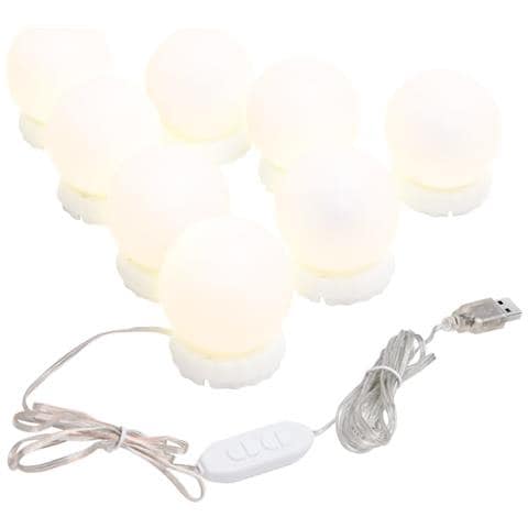 Specchio Con Luci Led 70x40 Cm Forma Ad Arco In Vetro - Foto 2