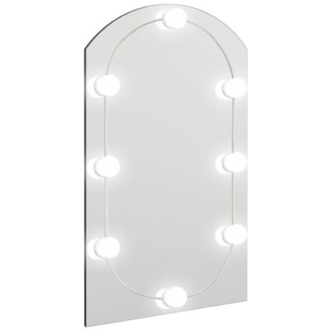 Specchio Con Luci Led 70x40 Cm Forma Ad Arco In Vetro - Foto 1