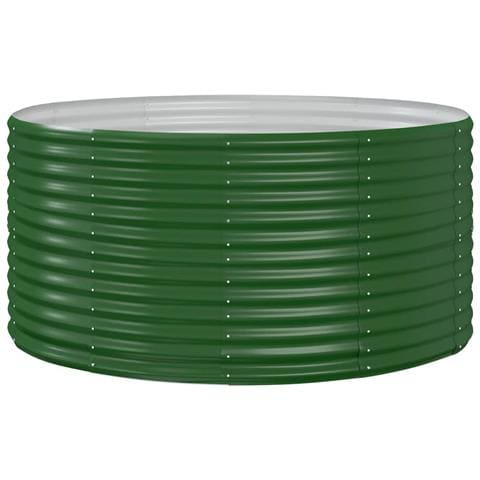 Letto Giardino Acciaio Verniciato Polvere 140x140x68cm Verde - Foto 1