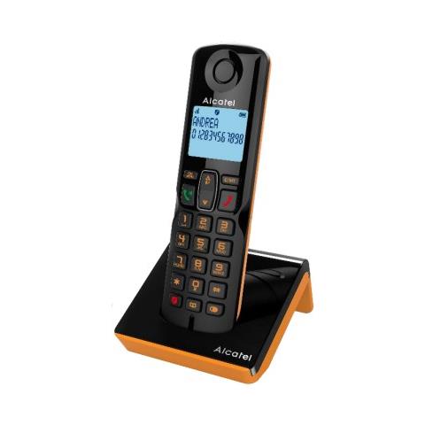 S280 Solo Cordless Dect Con Vivavoce 3 Tasti Chiamata Rapida Black /orange - Foto 1