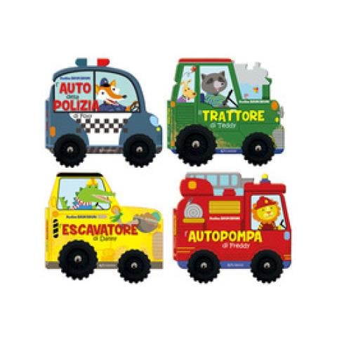 Brum Brum: Il Trattore Di Teddy-l'autopompa Di Freddy-l'auto Della Polizia Di Foxy-l'escavatore Di Danny. Ediz. A Colori - Foto 1