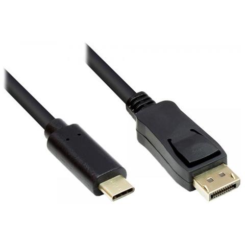 Alcasa Gc-m0105 1m Usb C Displayport Nero Cavo E Adattatore Video - Foto 1