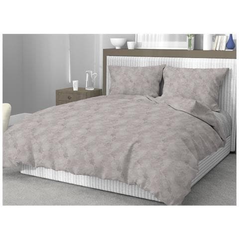 Sacco Copripiumino In 100% Cotone Made Italy Disegno Moderno Lily Vari Colori Singolo Beige - Foto 5