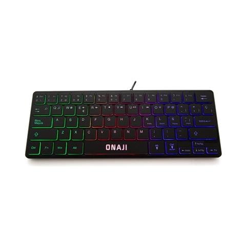 IGG317570 Tastiera Gaming USB QWERTY Spagnolo Nero - Foto 1