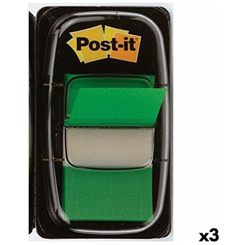 Note Adesive Post-it Index 25 X 43 Mm Verde (3 Unità) - Foto 1