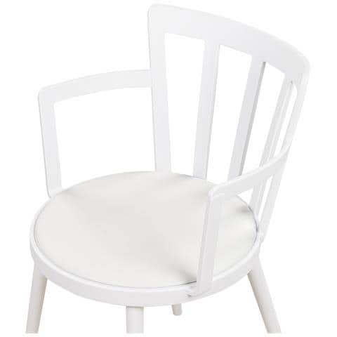 Set Di 4 Sedie Da Pranzo Bianco Morill - Foto 2
