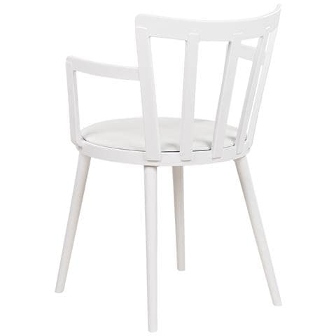 Set Di 4 Sedie Da Pranzo Bianco Morill - Foto 8